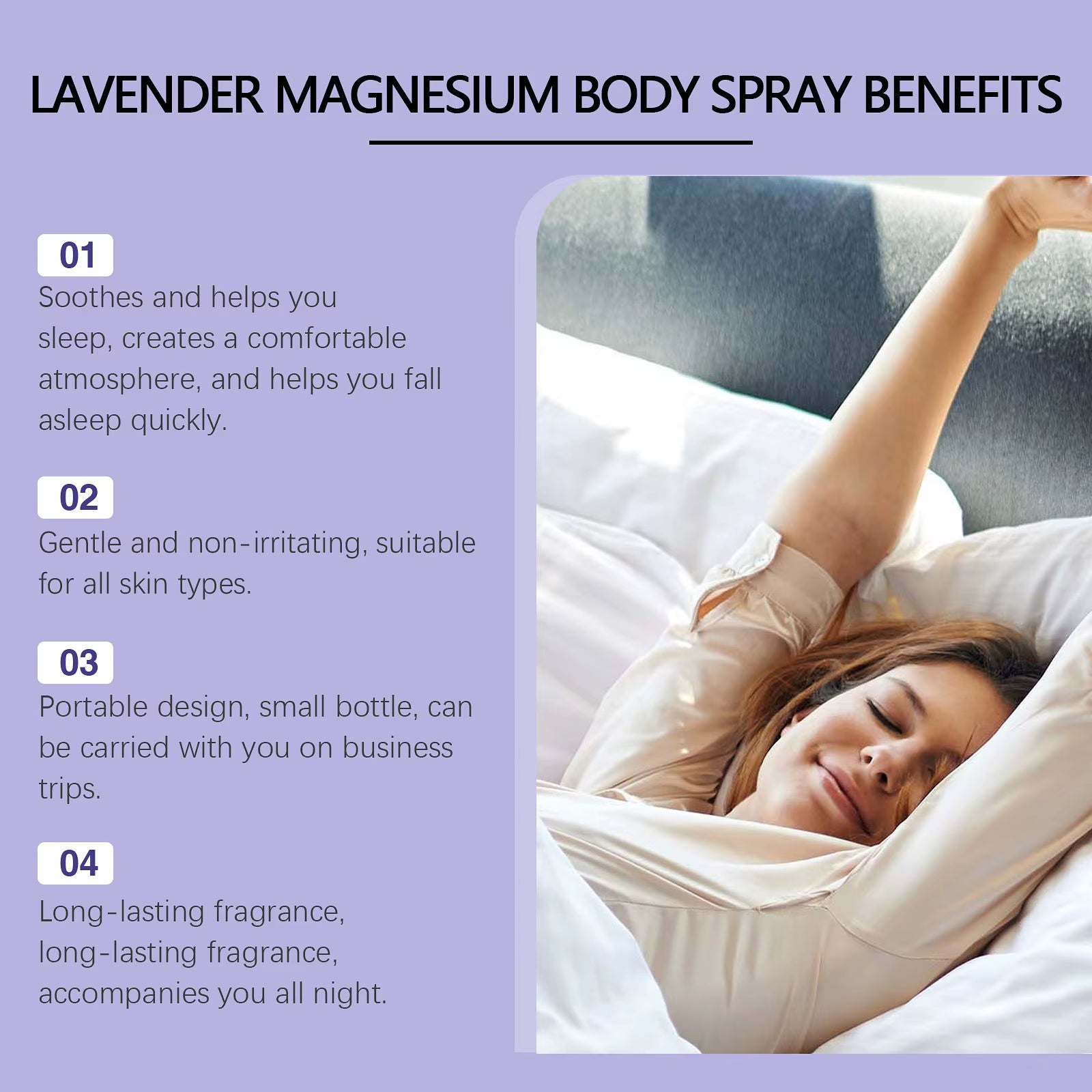 Lavender & Vanilla Sleep Pillow Spray 30ml – Aromatherapy Mist for Relaxation, Bedtime & Better Sleep