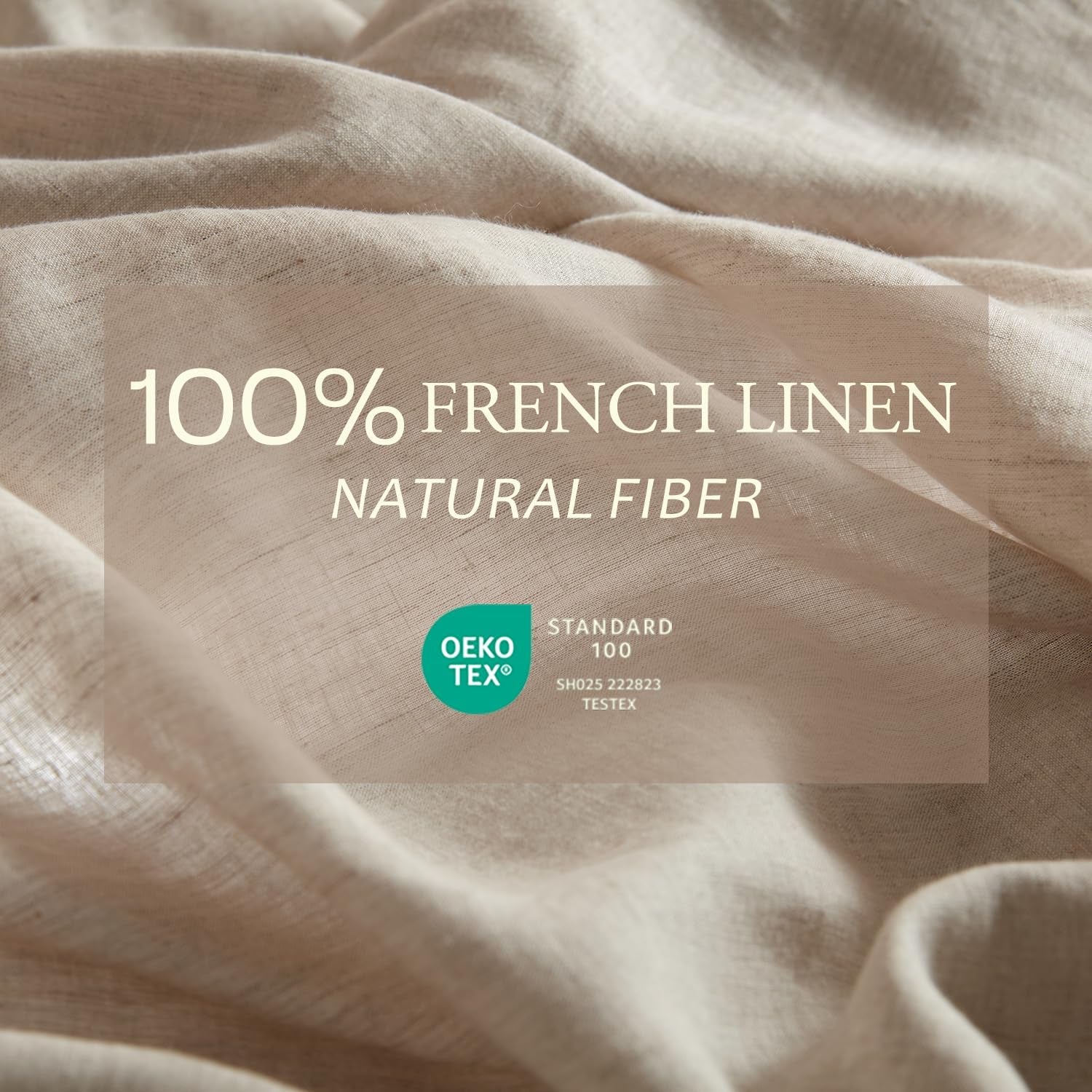 Pure Linen Sheet Set – 100% French Linen from Normandy, Breathable Bedding for Hot Sleepers, 4-Piece Set (Flat Sheet, Fitted Sheet & 2 Pillowcases), Full Size